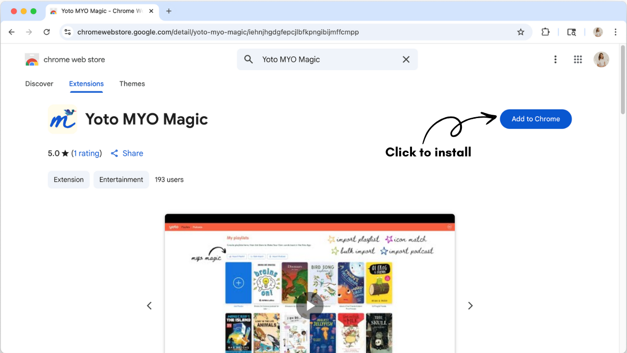 Click to Install Screenshot